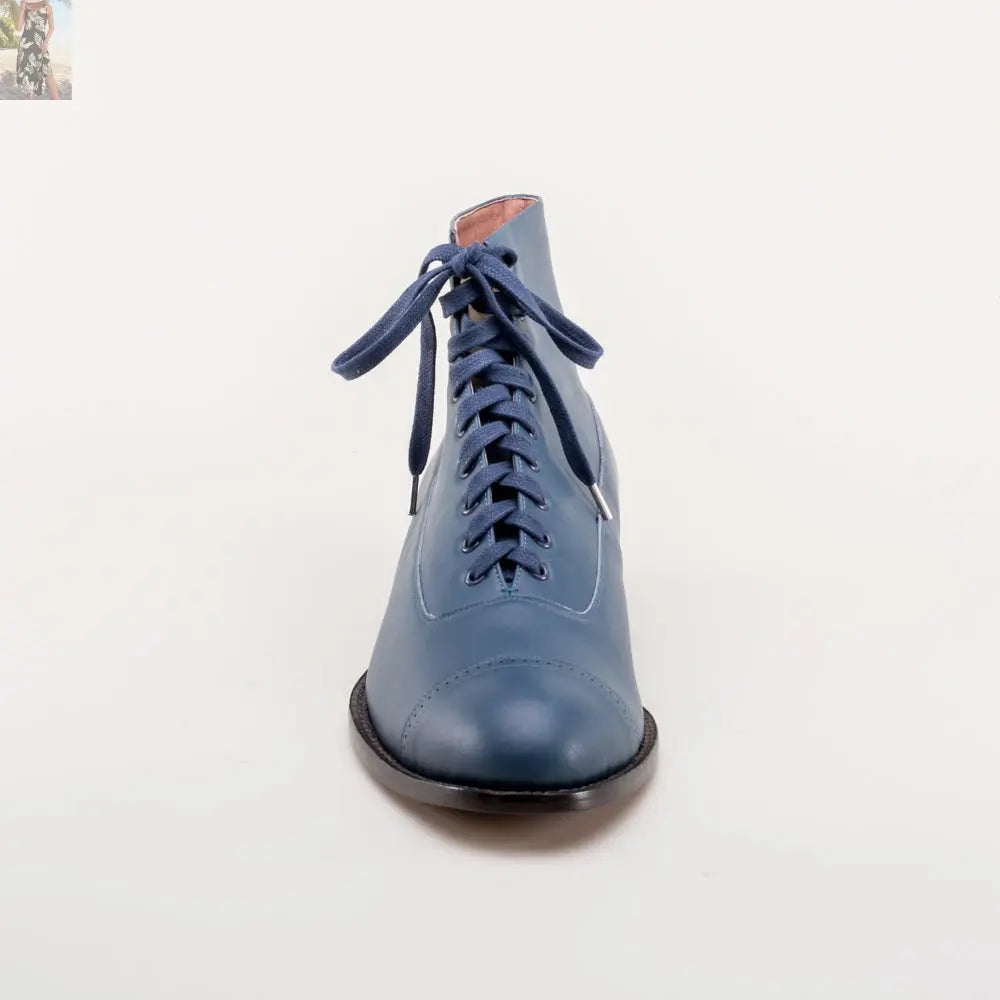 Noble Men's Vintage Lace-Up Boots (Blue)