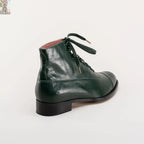 Noble Men's Vintage Lace-Up Boots (Green)