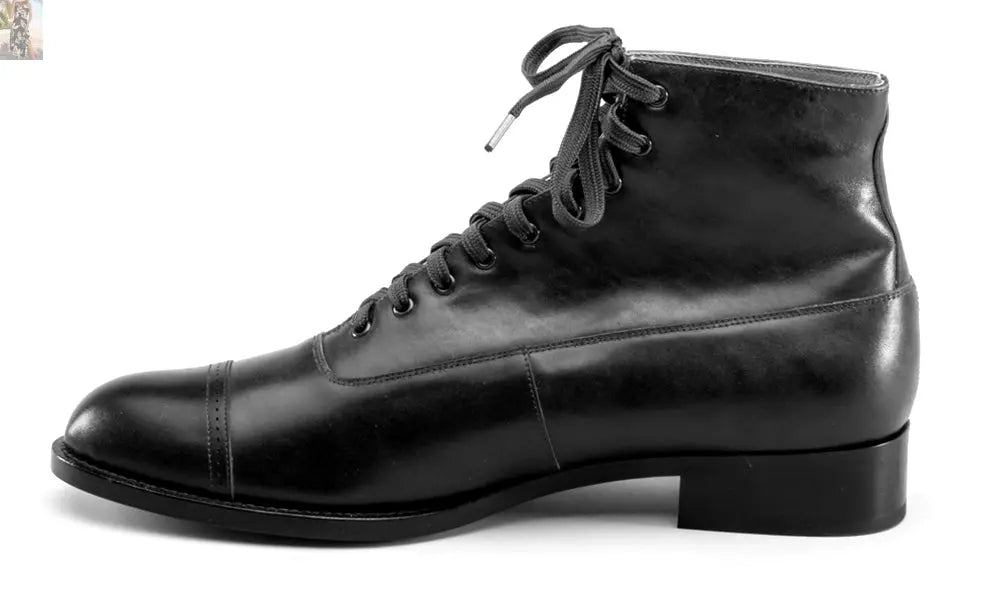 Noble Men's Vintage Lace-Up Boots (Green)
