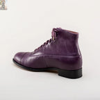 Noble Men's Vintage Lace-Up Boots (Purple)