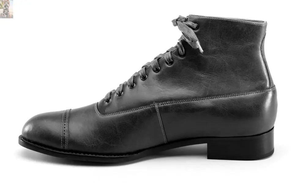 Noble Men's Vintage Lace-Up Boots (Purple)