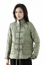 Women's Short Embroidery Duck Down Jacket – 7 Colors CJ Dropshipping