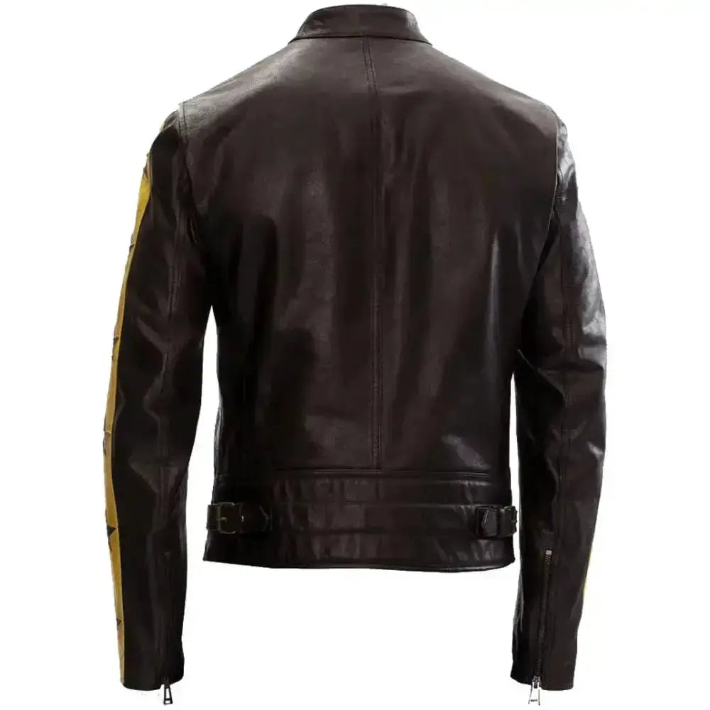 Chaqueta de cuero elegante para hombre